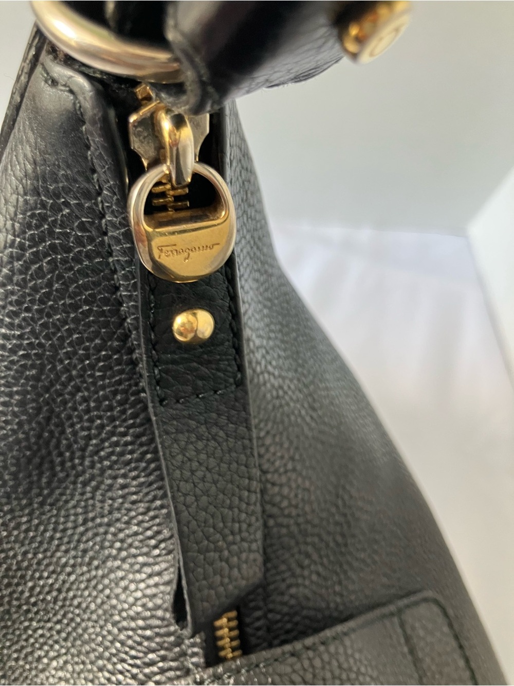 Salvatore Ferragamo Soft Leather Shoulder Bag - Picture 8 of 14